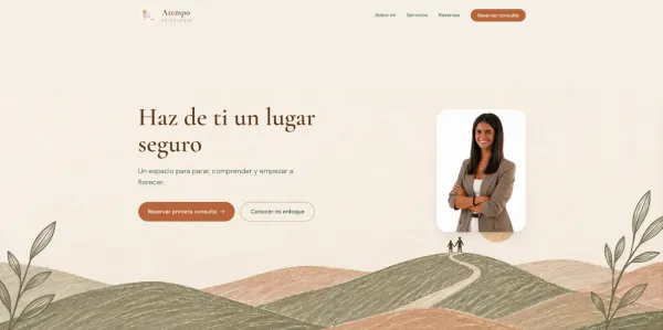 Caso de éxito: la web de Atempo Psicología, una consulta online que convierte visitas en primeras citas